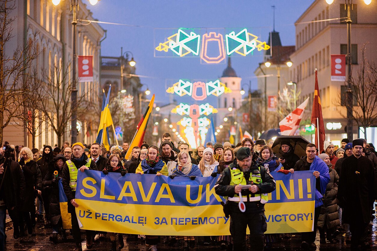 Ukraine support rally in Viilnius in 2024 Ukraine support rally in Viilnius in 2024