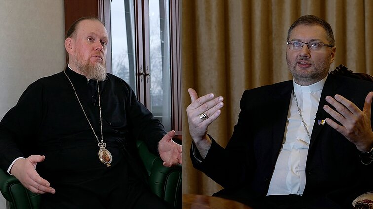 Kelias. 3 dienos Ukrainoje: pokalbiai su apaštaliniu nuncijumi Ukrainoje Visvaldu Kulboku ir Ukrainos ortodoksų metropolitu Eustratijumi