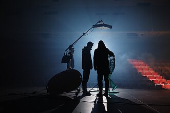 „Sisters On Wire“ klipo filmavimo akimirka