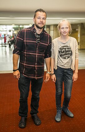 Jokūbas Bareikis su dukra