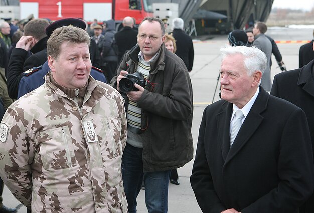 Valdas Tutkus ir prezidentas Valdas Adamkus