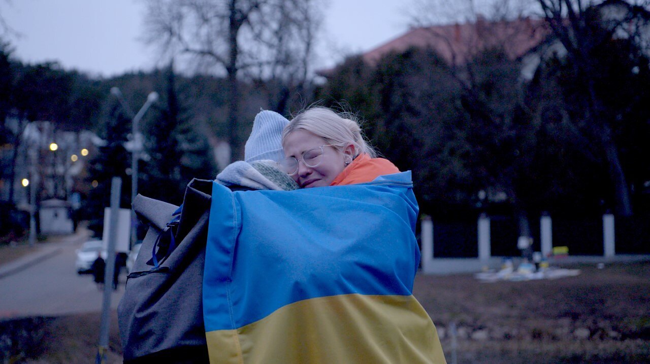 Lietuvos kino bendruomenės kuriamo filmo „Laiškas Ukrainai“ kadras