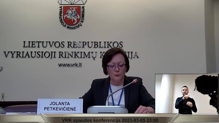 VRK komisijos pirmininkė – apie rinkėjų aktyvumą ir išankstinius rezultatus: džiaugiamės rinkėjų aktyvumu