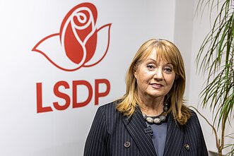 Vilija Blinkevičiūtė, leader of the Lithuanian Social Democratic Party (LSDP)
