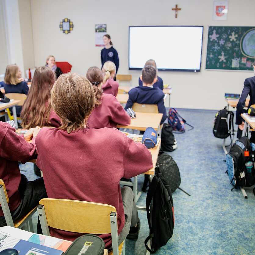D. Umbraso  / LRT nuotr., Laikas kultūrai. Austėja Landsbergienė: mokykloje susitelkiam į išmokymą, bet kalbėkime apie vertybinį stuburą