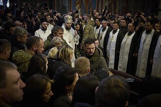 The funeral of Da Vinci in Kyiv.