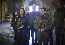 The funeral of Da Vinci in Kyiv.