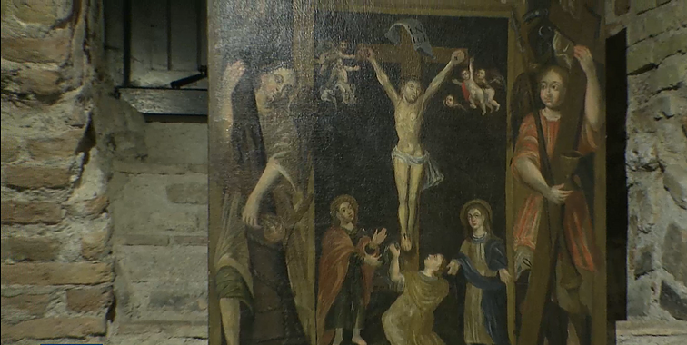 Parodoje „Theatrum Biblicum, Velykų preliudijos scenovaizdžiai“ – pastarąjį dešimtmetį atrastos Švėkšnos bažnyčios biblinės dekoracijos