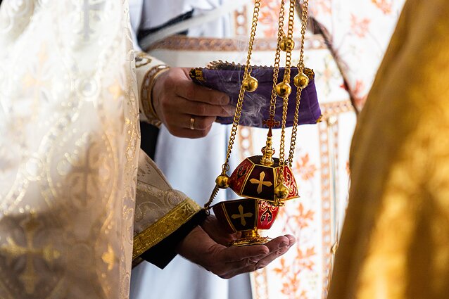 Sekmadienį Konstantinopolio patriarchato kunigai aukojo mišias 
