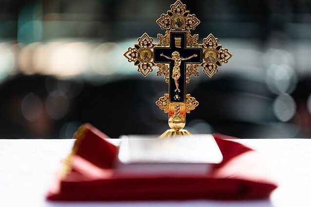 Sekmadienį Konstantinopolio patriarchato kunigai aukojo mišias 