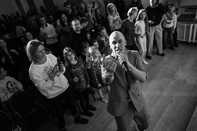 Vido Bareikio koncertų turo akimirka