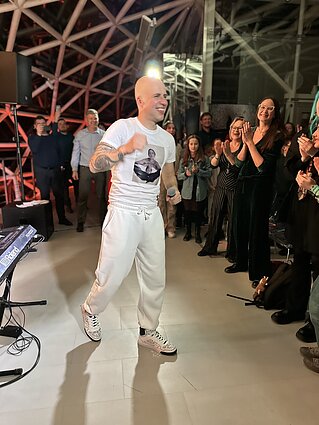 Vido Bareikio koncertų turo akimirka