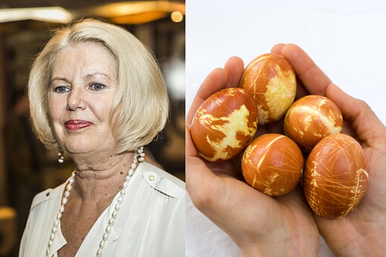 Vaiva Mainelytė / Lukštais ir žolelėmis marginti kiaušiniai