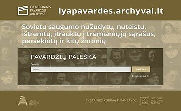 Paskelbtos pavardės žmonių, įrašytų į numatytų ištremti asmenų sąrašus 