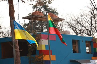 Відбудова дитсадка «Радість» в Ірпені за підтримки Литви Відбудова дитсадка «Радість» в Ірпені за підтримки Литви