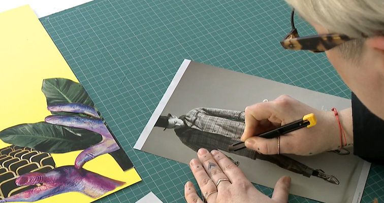 Iš žurnalų popieriaus koliažus kurianti meininkė: procesas kartais svarbesnis už rezultatą