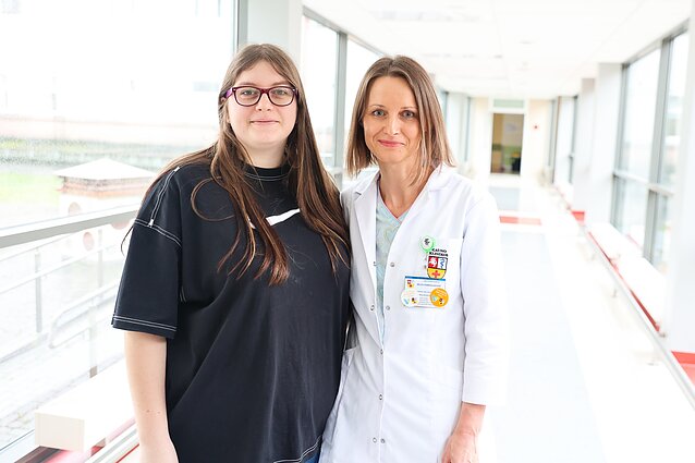 Milanos mama Greta Patenkienė ir gydytoja Milda Dambrauskienė