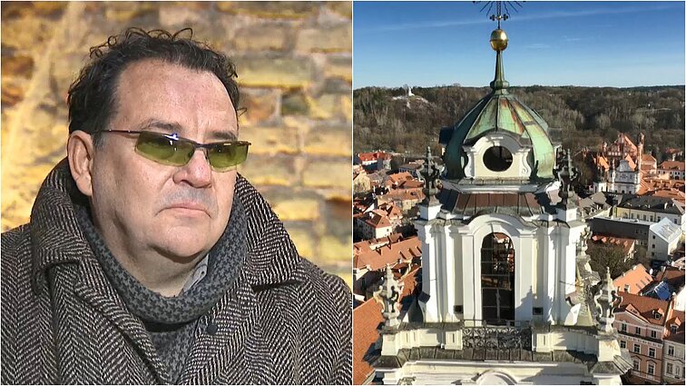 Šv. Jonų bažnyčios varpinę restauravęs architektas Pamerneckis: pirminėj stadijoj čia buvo labai baisu