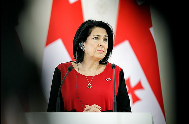 Sakartvelo prezidentė po susitikimo su Nausėda: karas Ukrainoje parodė tikrąjį Rusijos veidą pasauliui