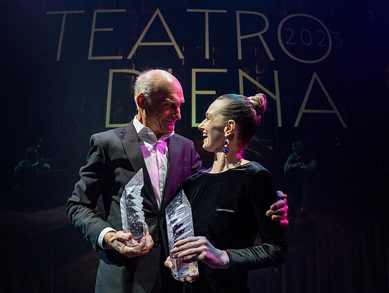 Aktorius Albinas Kėleris ir aktorė Ieva Brikė pripažinti 2022 metų geriausiais Panevėžio J. Miltinio teatro aktoriais