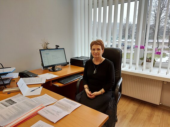 Dyrektorka Gimnazjum im. Wł. Syrokomli w Wilnie Helena Marcinkiewicz