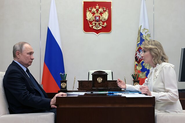 Vladimiras Putinas ir Marija Lvova-Belova