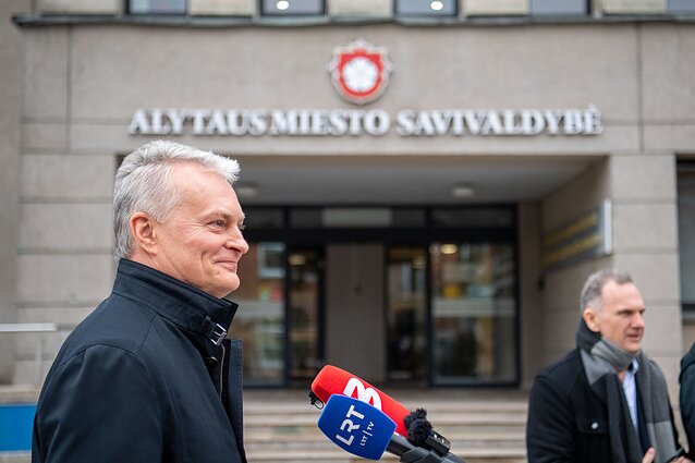 Gitanas Nausėda vieši Alytuje Gitanas Nausėda vieši Alytuje