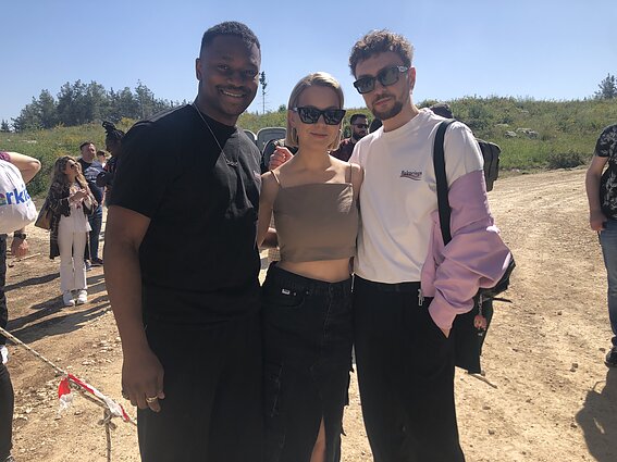 Monika Linkytė ir Ukrainos atstovai „Tvorchi“ 