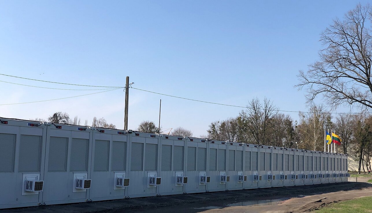 W „litewskim“ mobilnym osiedlu w Borodziance zamieszka 36 ukraińskich rodzin W „litewskim“ mobilnym osiedlu w Borodziance zamieszka 36 ukraińskich rodzin
