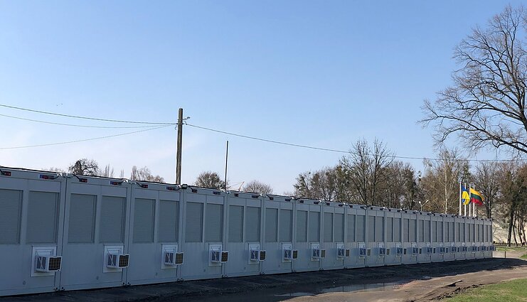 W „litewskim“ mobilnym osiedlu w Borodziance zamieszka 36 ukraińskich rodzin W „litewskim“ mobilnym osiedlu w Borodziance zamieszka 36 ukraińskich rodzin