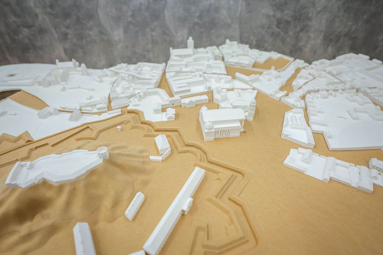 Atkurto 19 a. Vilniaus miesto maketo fragmentas