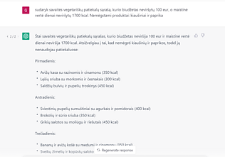 ChatGPT užklausa