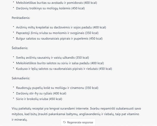 ChatGPT užklausa