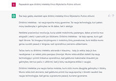 ChatGPT užklausa