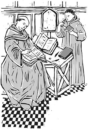 Broliai pranciškonai Bertoldas ir Henrikas (iliustracijos autorė Vanda Padimanskaitė) 