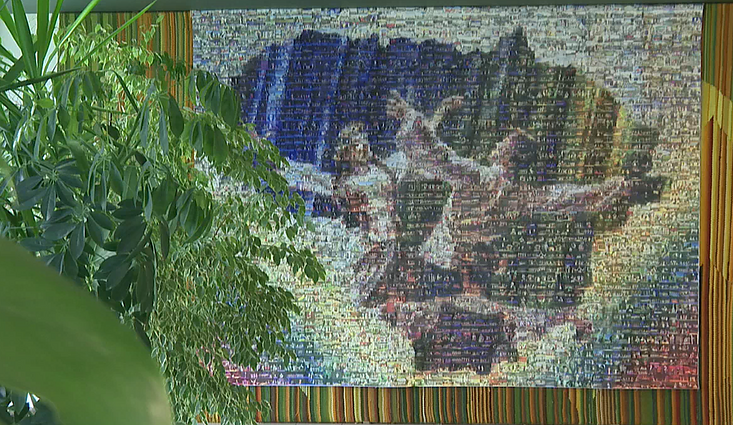 Iš anykštėnų fotografijų sukūrė Lietuvos valstybės kontūrus vaizduojančią mozaiką