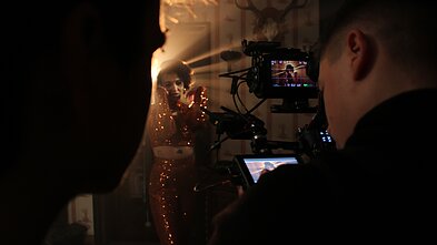 Nombeko Augustės klipo filmavimo akimirka