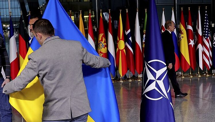 Kojala: šiandien sudėtinga kalbėti apie Ukrainos narystę NATO, apie kurią būtų pranešta jau viršūnių susitikime Vilniuje