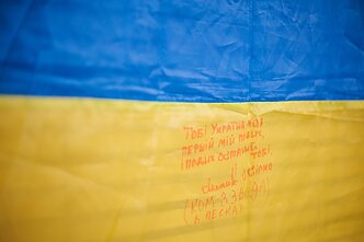 Spaudos konferencija „Azov" organizacijos fenomenas totalinio karo akivaizdoje“. 