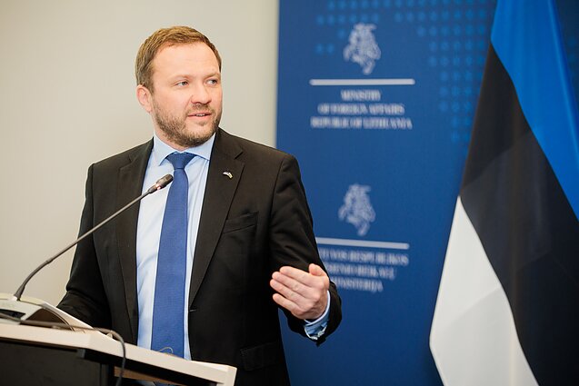 Estijos užsienio reikalų ministras Margusas Tsahkna