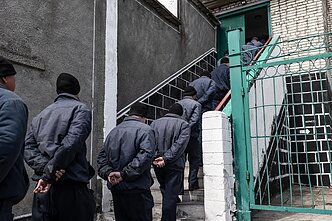 Rusų karo belaisviai kolonijoje Vakarų Ukrainoje