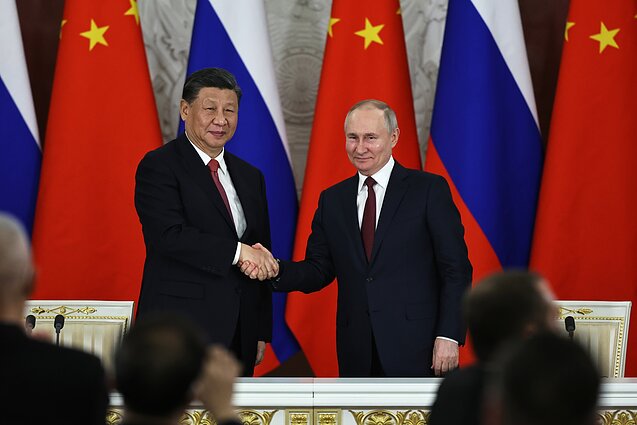 Xi Jinpingas ir Vladimiras Putinas