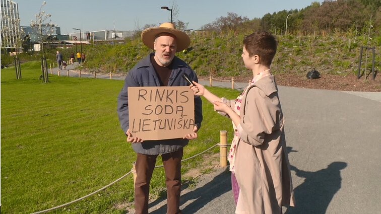 Dviračio žinios. Protestuotojas prieš japonišką sodą: kodėl sodas – ne lietuviškas?