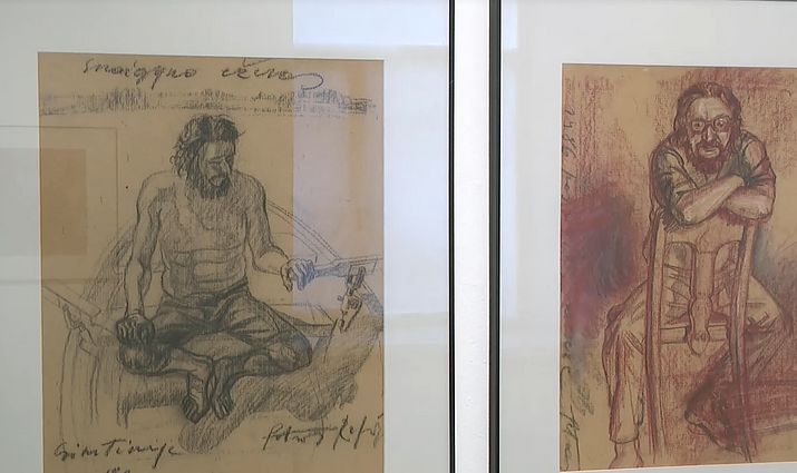 Atidaryta paroda „Piešiniai Gedai“: ekspozicijoje – apie 30 Petro Repšio kūrinių, sukurtų dviem poeto knygoms