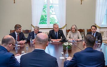 Spotkanie prezydenta Litwy i premiera Polski Spotkanie prezydenta Litwy i premiera Polski