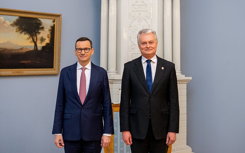 Spotkanie prezydenta Litwy i premiera Polski Spotkanie prezydenta Litwy i premiera Polski