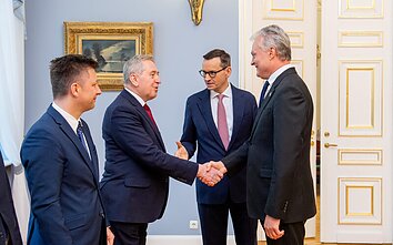Spotkanie prezydenta Litwy i premiera Polski Spotkanie prezydenta Litwy i premiera Polski