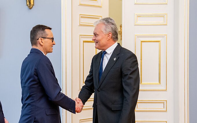 Spotkanie prezydenta Litwy i premiera Polski Spotkanie prezydenta Litwy i premiera Polski