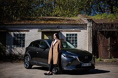 Simona Vasiliauskaitė ir jos automobilis