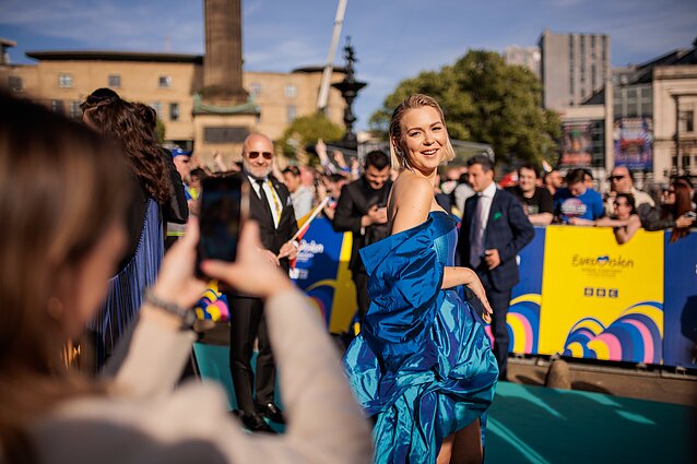 Monika Linkytė na otwarciu Eurowizji Monika Linkytė na otwarciu Eurowizji